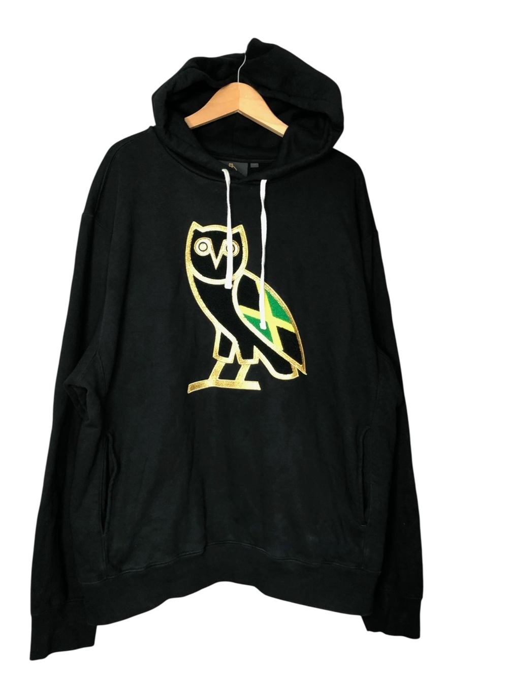 OVO October's Very Own Jamaica Flag Hoodie Embroidered Owl Men's XL